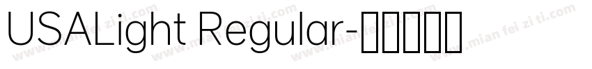 USALight Regular字体转换